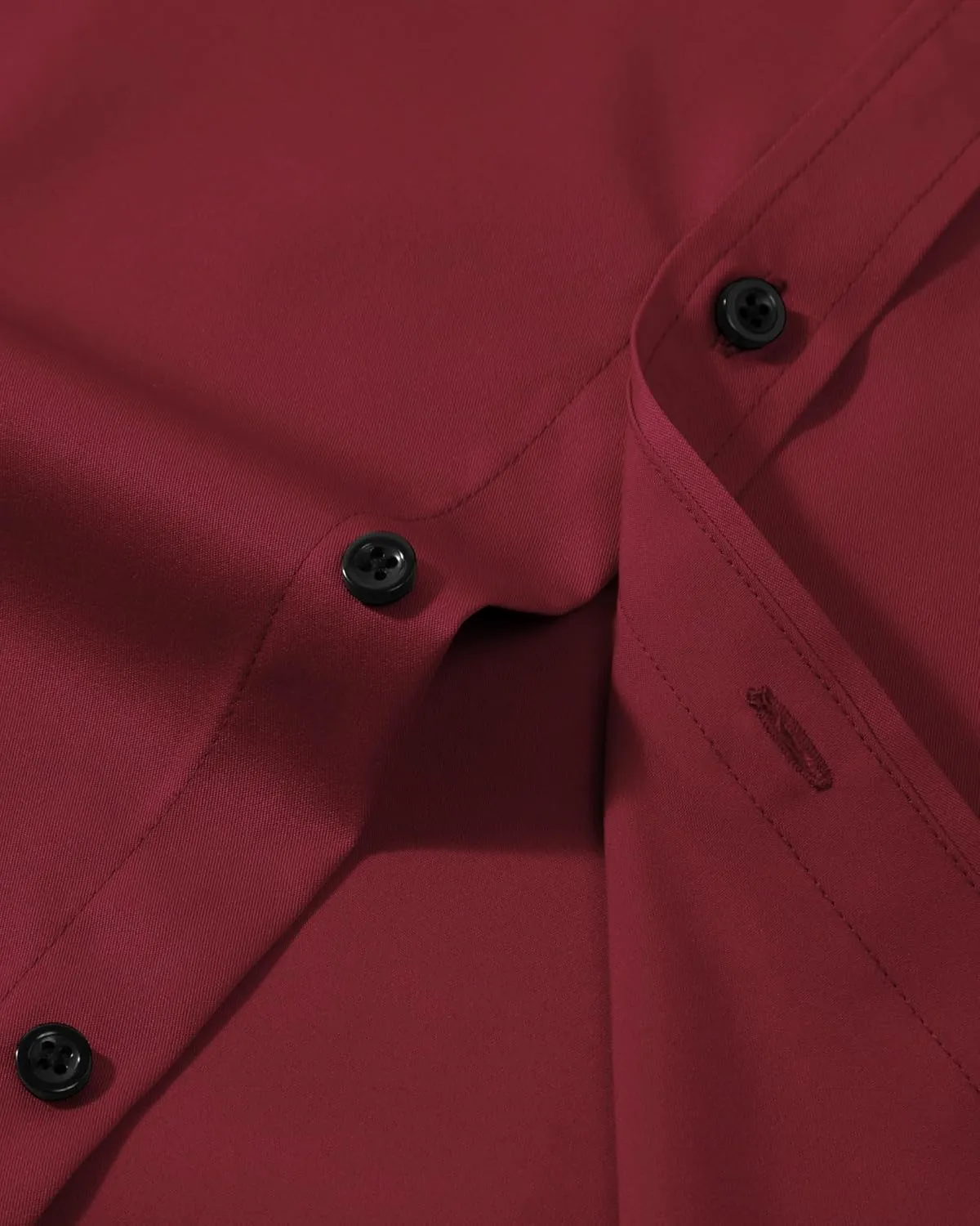 Men's Dress Shirts Long Sleeve Stretch Wrinkle Free Slim Fit Wedding Formal Button Down Shirt